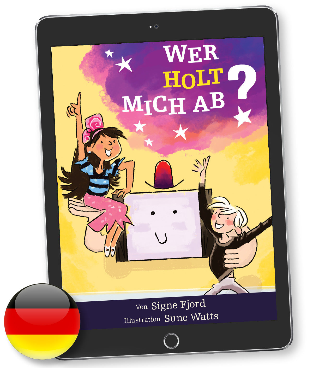 Wer holt mich ab? (ebook) This is the German version of Who Is Picking Me Up?